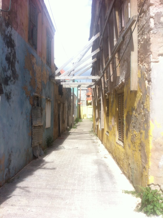 The back alleys of Otrobanda are full of treasured historic buildings.