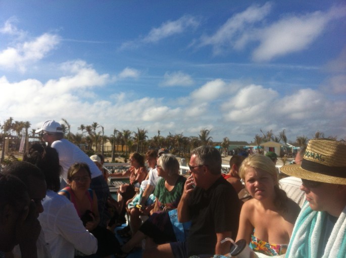 You take tenders between your Norwegian Cruise Lines ship and the little harbour at Great Stirrup Cay, Bahamas.