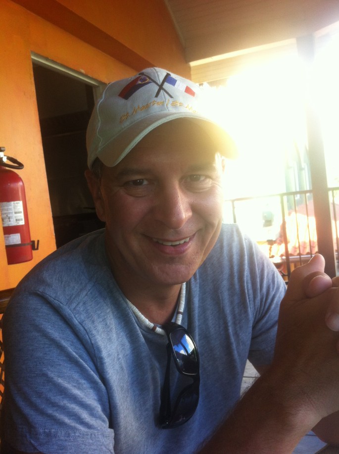 Wayne enjoying Mama Marley's, Ocho Rios, Jamaica.