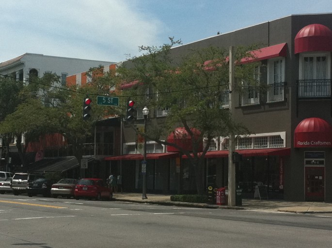 The state headquarters and gallery for Florida Craftsmen is located in the Central Arts District of St. Petersburg.