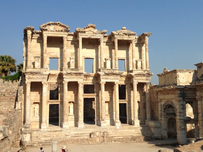 The great Library of Celsus, Ephesus, Turkey.