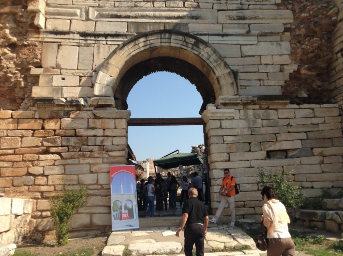 The entrance to the Basilica of St. John where we were hit up for shoe shining and despite being savvy we ended up giving in to these idiots.  Swine.  Ruined our tennis shoes and still extorted money out of us.