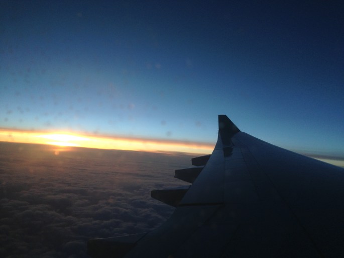 View crossing the Atlantic on Aer Lingus.