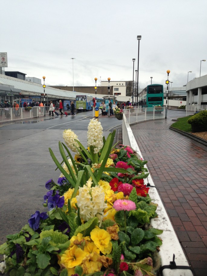 Easy transport to city centre of Dublin at the Coach Park at Terminal 2 in DUB.