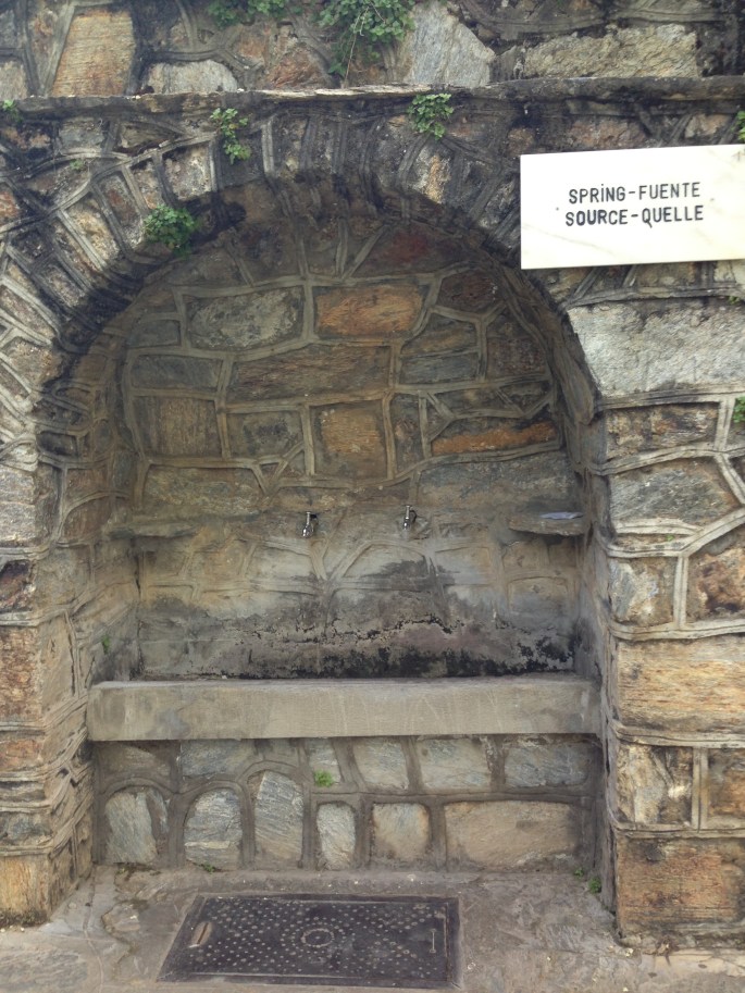 Fountain you can drink from at the house of the Virgin Mary, Selcuk, Turkey.