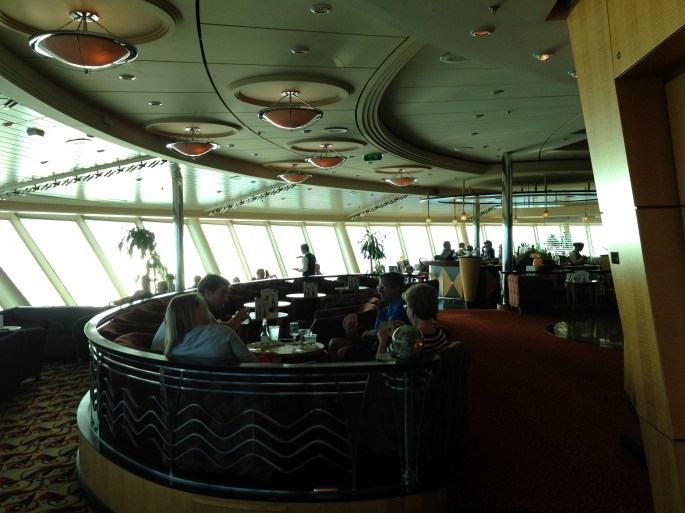 The Viking Crown Lounge on the Royal Caribbean Navigator of the Seas. 