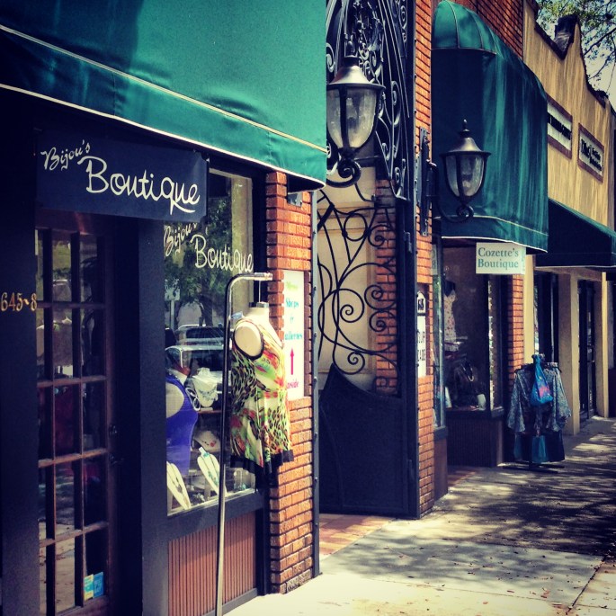 Shops at the fun and funky Crislip Arcade are home to artists, galleries and boutiques in the Central Arts District, St. Petersburg, Florida.