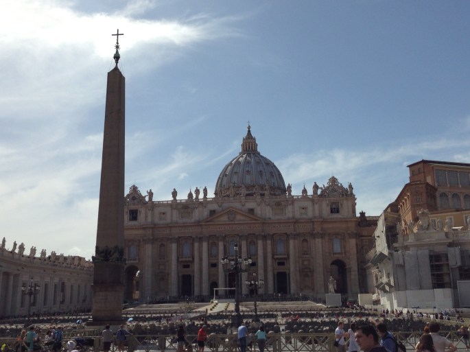 Vatican City is the terminus for the #40 bus in Rome.