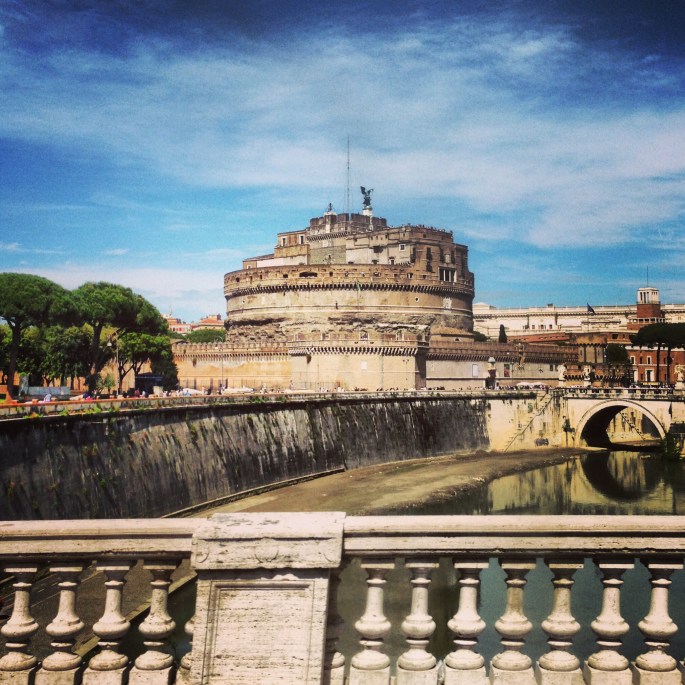 The Castel Sant'Angelo in Rome is easily reached via the #40 bus.