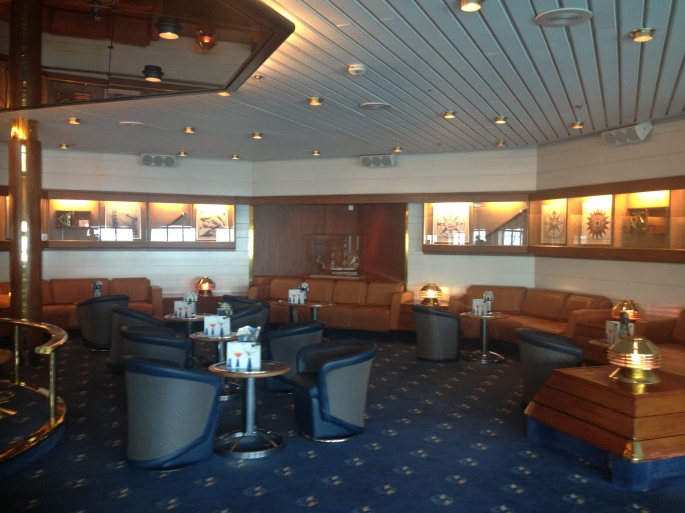 The Schooner Bar on Deck 5 of the Royal Caribbean Majesty of the Seas.