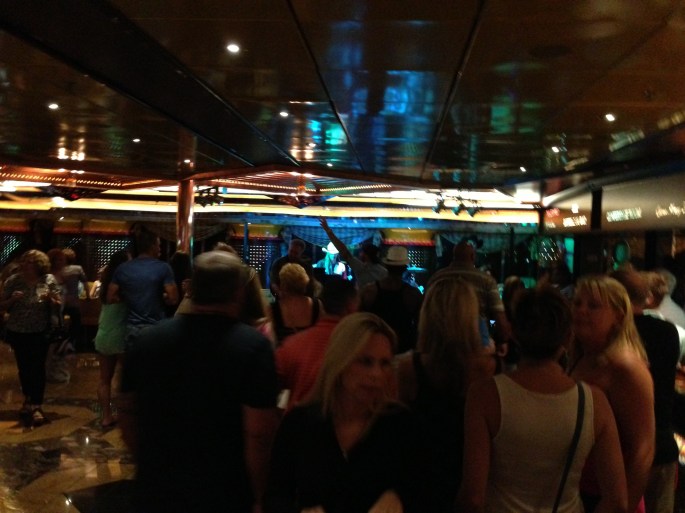 The entertainment on Carnival Blvd aboard the Carnival Paradise was excellent.