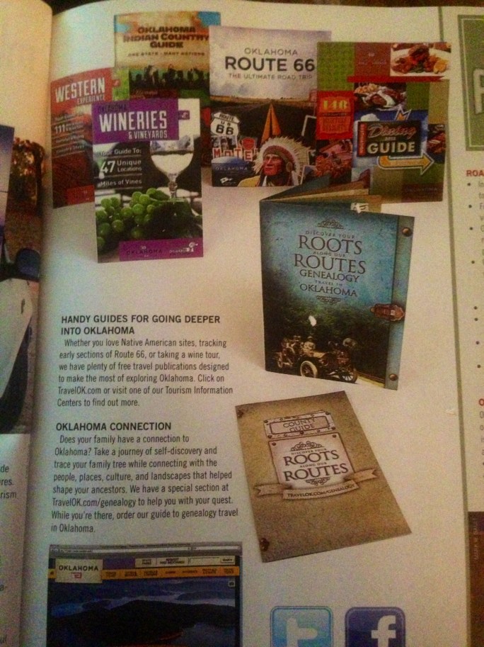 So many niche travel markets are reached through specialty publication by Oklahoma.