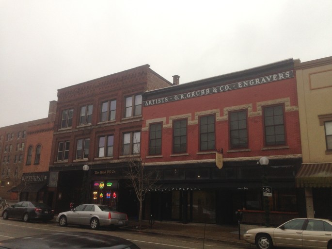 The art gallery across from Cafe Kopi is worth a look during a visit to Champaign Illinois