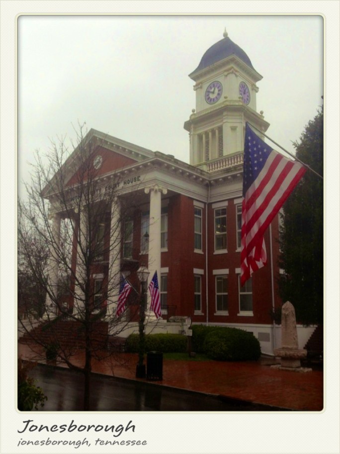 Jonesborogh, Tennessee is the seat of county government and appears to be doing very well as a tourist destination in addition to its role in government.
