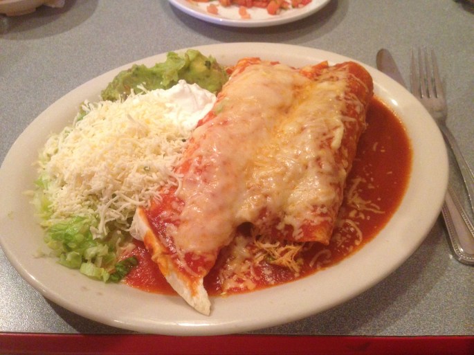 The Mexican food was incredible at Cancun, Crossville, Tennessee.