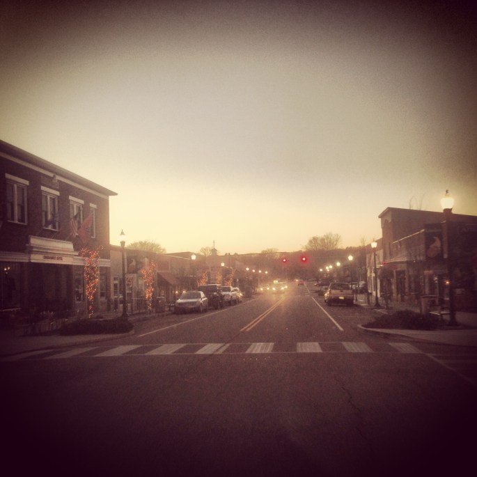 Dontown Linden, Tennessee with the Commodore Hotel, recently restored, on the left.