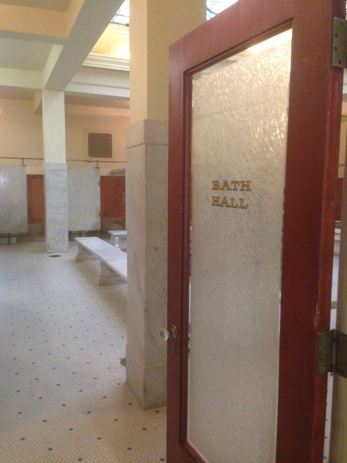 The preserved Fordyce Bath House is now a visitors center and you can meander around and see how the Bath House once looked. It is fascinating.