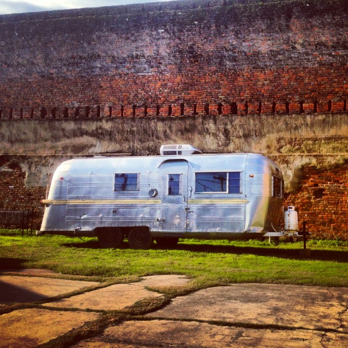 Jefferson was full of surprises and this classic Airstream trailer just sitting on a vacant lot was only one of them.