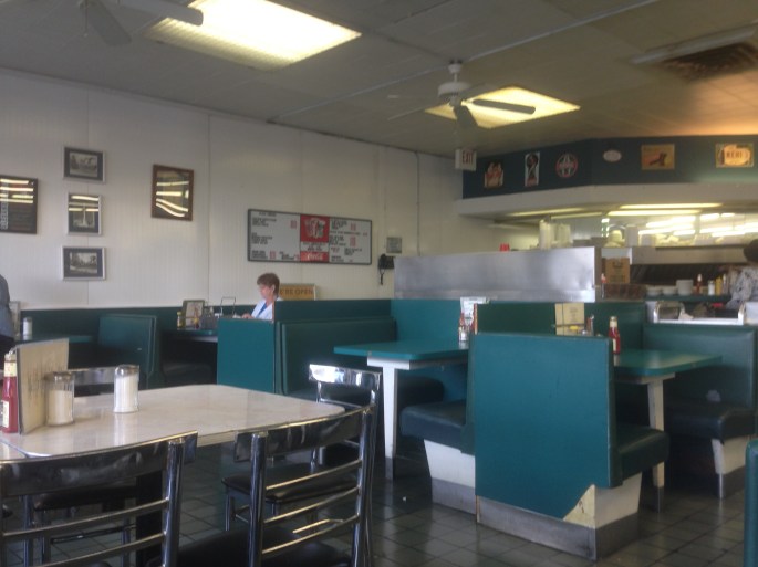 The interior of the Sentry Grill in downtown Alexandria, Louisiana doesn't look like it has changed much over the decades and it is just perfect the way it is.