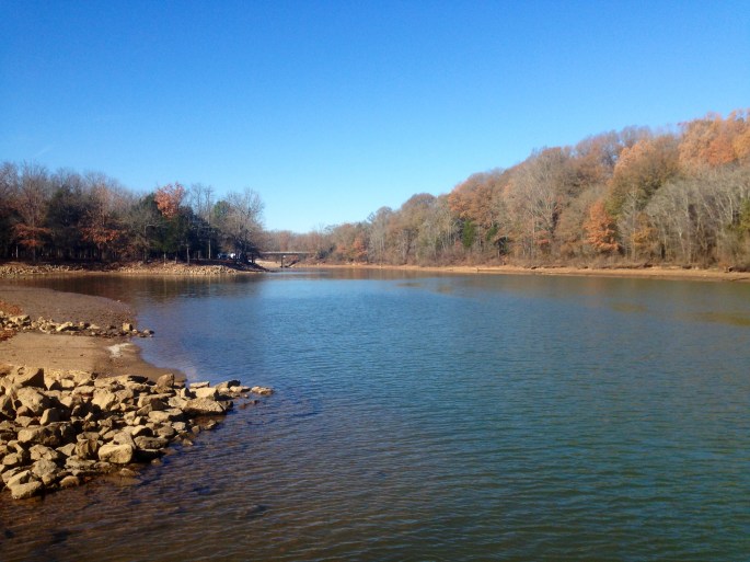 The Tennessee River from the Beech Bend Campground.