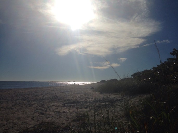 A beach scene at Fort Desoto Park, St. Petersburg, Florida.