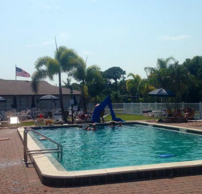 The pool at the KOA Pine Island was excellent and located near a club house, recreation center, store, showers and more. It was spotless clean.