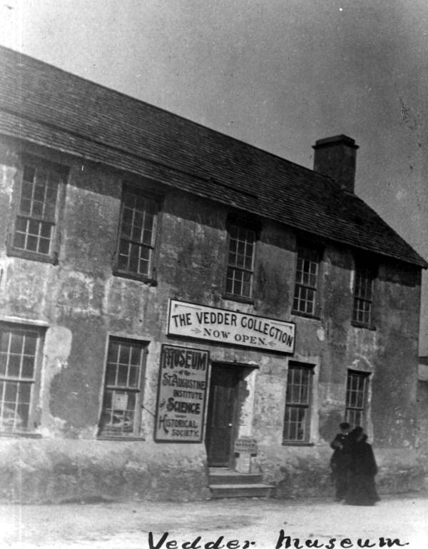 The Vedder Museum in St. Augustine.  Photo courtesy State Archives of Florida.