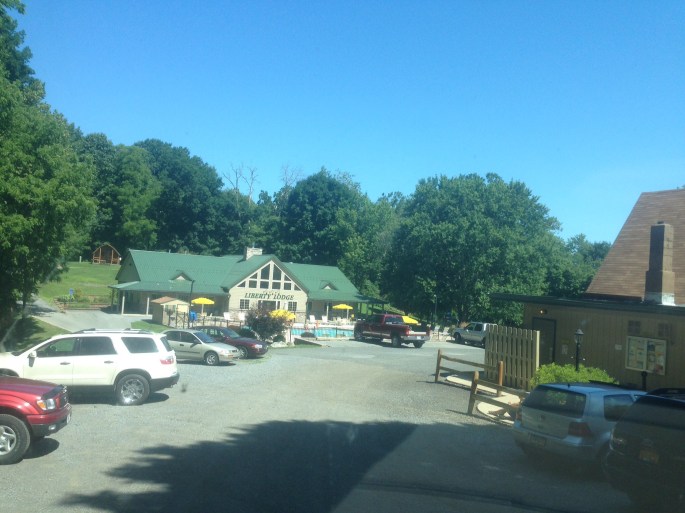 The KOA in Coatesville has a wonderful camp store and terrific amenities for visitors including the pool at the Liberty Lodge.