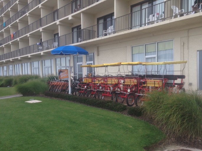 There are plenty of places to rent a bicycle along the seafront at Virginia Beach. And I'd highly suggest doing it if you don't have your own.