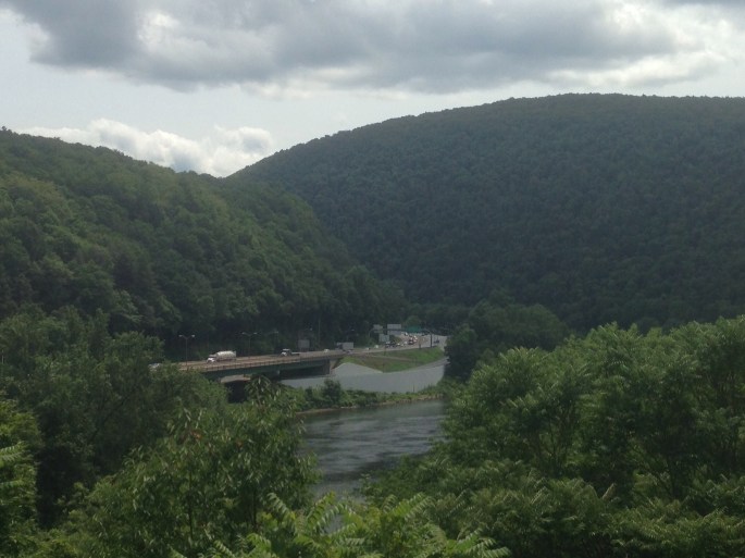 The views of the region aboard the trolley are incredible in the Delaware Water Gap.