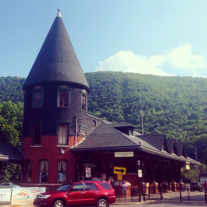 The railway station at Jim Thorpe, Pennsylvania is a wonderful structure.