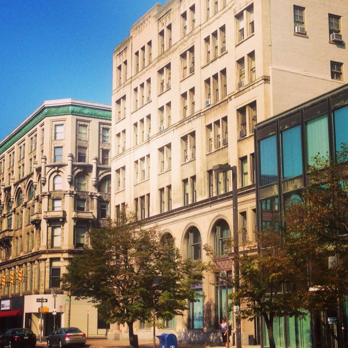 Downtown Scranton has a mix of old and new in the downtown and it is very pleasant and walkable.