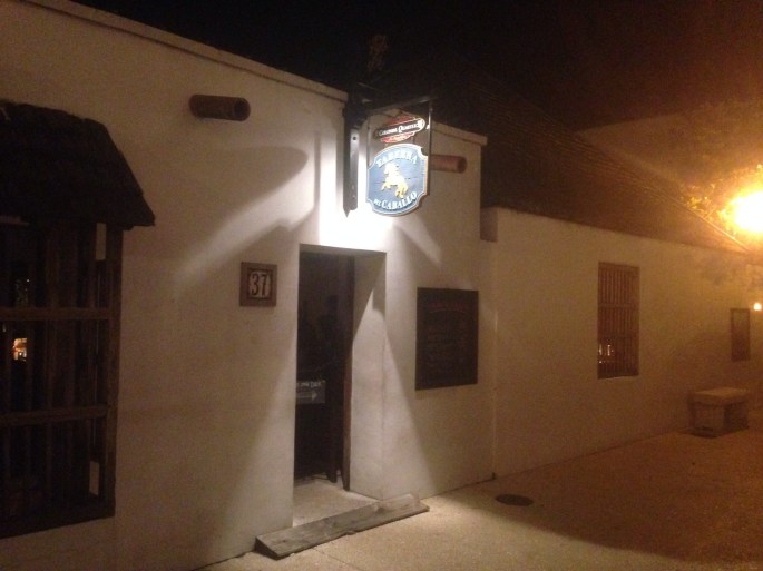 The outside of Taberna del Caballo in St. George Street, St. Augustine.