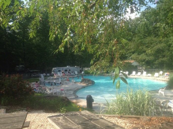 One of the pools at Drummer Boy Camping Resort Gettysburg.